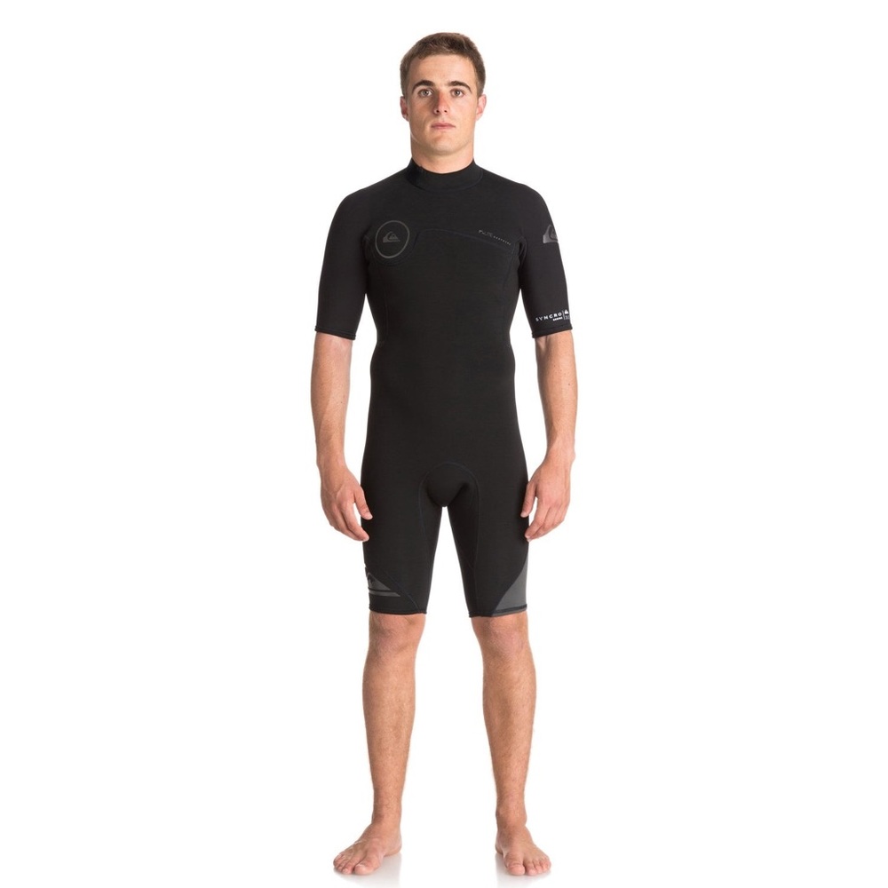 QUIKSILVER 2/2 EVERYDAY SESSIONS BACK-ZIP MEN'S S/S SPRINGSUIT‎ WETSUIT size L
